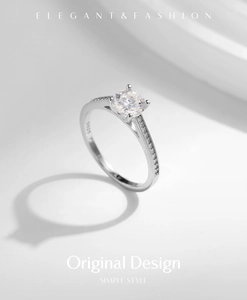 Detailed macro of S925 sterling silver ring band showing the hallmark and fine craftsmanship
