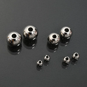 Polished stainless steel spacer beads in various sizes for DIY jewelry making and crafts