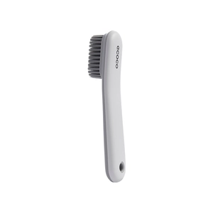 Ecoco household laundry shoe brush with soft grey bristles for gentle surface cleaning