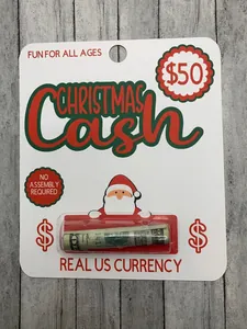 Creative Money Holder Cardboard Plastic Blister Case Christmas Birthday Emergency Cash Wrap Fun For All Ages Novelty