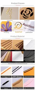 Detailed overview of premium kraft paper textures, gold stamping, and handle rope options