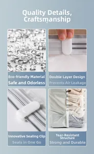 Detail of double-layer seal and tear-resistant thickened vacuum storage bag material