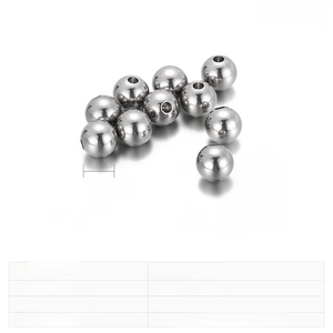 7mm stainless steel spacer beads with hole for jewelry making and bead necklaces