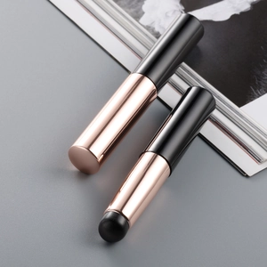 Pennello Per Labbra In Silicone Portatile Mini Testa Rotonda Pennello Sfumino Per Rossetto Con Cappuccio Antipolvere