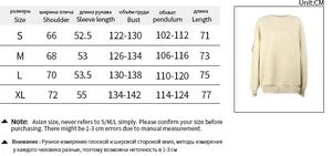 Tableau des tailles détaillé pour sweat oversize avec mesures précises en centimètres