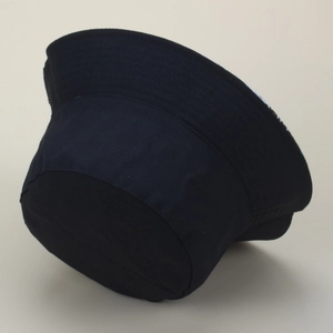 Classic black cotton bucket hat for outdoor sun protection with wide brim and soft crown