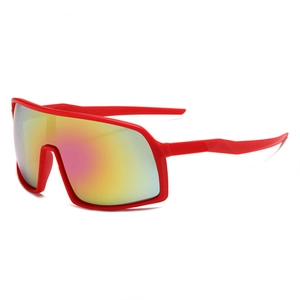 Outdoor Sports Cycling Sunglasses Windproof Large PC Frame Shield Eyewear Colorful Lenses For Men Women