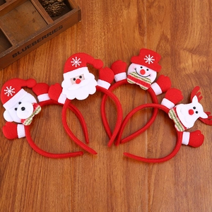 LED Leuchtendes Weihnachtsstirnband Für Kinder Erwachsene Partyartikel Weihnachtsmann Schneemann Rentier Bär Festlicher Kopfschmuck Stoff Haarschmuck