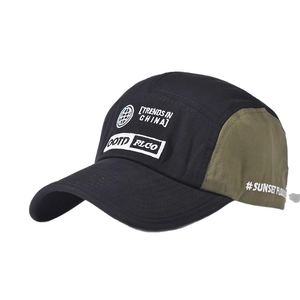 Outdoor-Baseballkappe in Schwarz und Olivgrün mit Vintage-Stickerei für Damen Herren