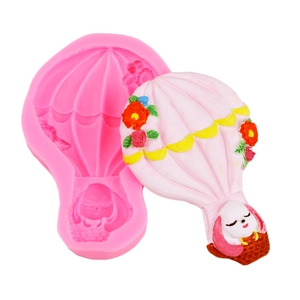 Silikonform Heißluftballon Design Flexible DIY Werkzeug Für Fondant Harz Gips Kuchen Dekoration Cartoon Stil