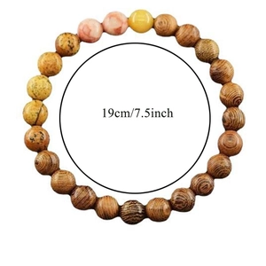 Eight planets natural stone beaded bracelet for men with 19cm inner circumference