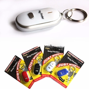 Whistle key finder model QF-315 in multiple colors with LED light and sound function