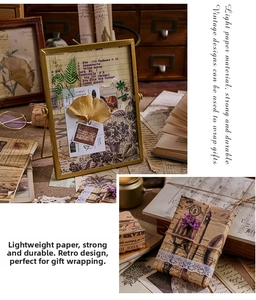 Close-up of vintage aesthetic lightweight paper for gift wrapping and collage art