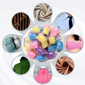 Laundry scent beads in multiple colors for long-lasting fragrance and fabric softening