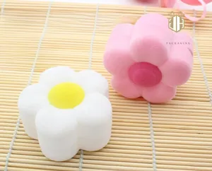 Macro detail of plum blossom velvet jewelry boxes for rings and necklace pendants