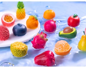 Colgantes de fruta en miniatura de resina lindos accesorios de micropaisaje adornos DIY