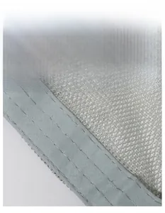 Detail of widened sweatband with moisture-wicking fabric on breathable mesh cap