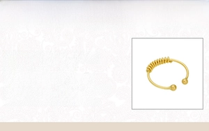 Specifications for 925 sterling silver hoop ring with dimensions and material details