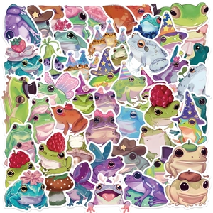 Cute Cartoon Frog Fairy Stickers Waterproof PVC Decals For Laptop Guitar Suitcase DIY Journaling Decorative Variety