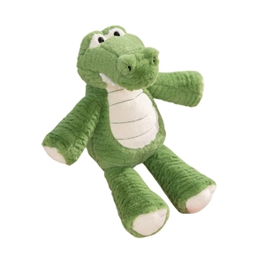 Cute green plush crocodile toy with soft texture and long legs for kids' gifts
