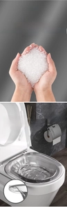Detailed view of high-toughness PET sitz bath with non-slip fit and transparent design