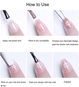 Step-by-step guide for applying 5D mahjong nail stickers with tweezers and top coat