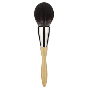 Extra large fluffy loose powder brush with wooden handle and soft bionic hair bristles