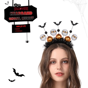 Halloween Headband Ghost Bat Mummy Disco Ball Hair Accessory For Costume Party Cosplay Props Adults Kids