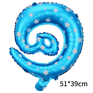 Palloncino blu da 16 pollici con motivo a stelle per decorazioni di compleanni