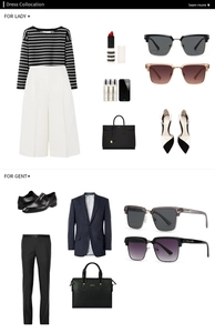 Chic fashion outfit pairings featuring square sunglasses for men and women with accessories