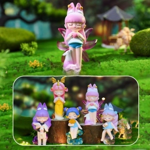 Macro view of Capybara resin figurines featuring one hidden and four regular styles