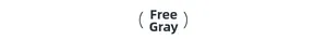 Detail showing the Freedom Grey color specification for high-waisted flared yoga pants