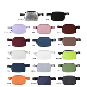 Waterproof nylon sports waist bag available in 17 versatile colors with adjustable strap