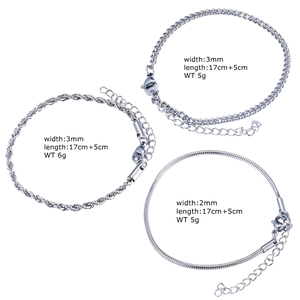 Bracelet En Acier Inoxydable Minimaliste Chaîne Serpent Gourmette Torsadée Pour Hommes Femmes Fermoir Mousqueton Poli