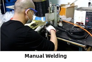 Stainless steel bookmark clip production detail showcasing metal stationery manufacturing process.