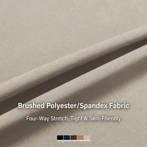 High waist yoga flare pants in soft brushed fabric with 4-way stretch and multi-color swatches