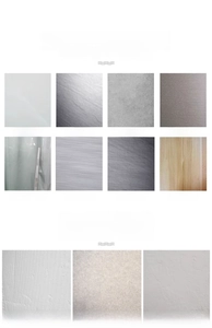 Guide for wall suitability showing smooth tiles, marble, and metal surfaces for installation