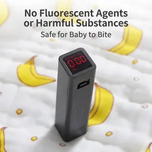 Portable handheld fluorescent agent detector pen with digital LED display for baby safety