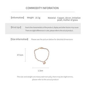 Detailed spec sheet showing 47.5cm zircon star pendant necklace with material data