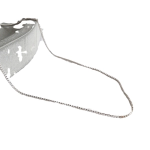 Elegant S925 sterling silver venetian box chain necklace for women minimalist silver jewelry