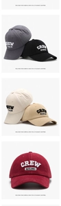 Detailed close-up of 3D letter embroidery and adjustable metal buckle on cotton baseball caps