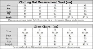 Size chart detail for sequin bodycon dress showing bust, waist, and hip measurements in cm