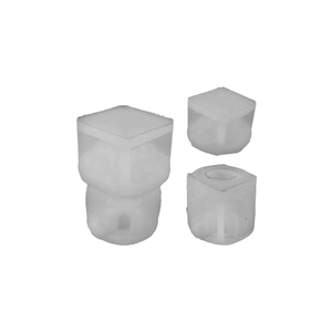 3-piece mushroom house candle cup silicone mold set for DIY plaster and resin storage box