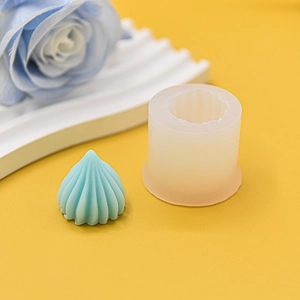 Geometric Spiral Swirl Silicone Mold For DIY Aromatherapy Candle Gypsum Fondant Cake Decorating Manual Craft Reusable