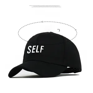 Spécifications de taille pour la casquette de baseball noire avec broderie SELF
