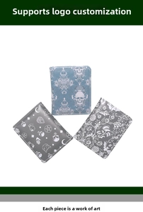 Flat lay of skull and mystical gothic print faux leather passport covers in three grey tones