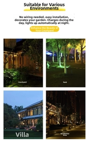 Solar owl lawn light with automatic light sensor and warm LED glow for garden decoration