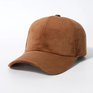 Solid Color Short Velvet Baseball Cap Warm Adjustable Curved Brim Casual Outdoor Peaked Hat For Women Men