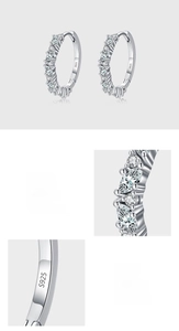 Detail showing S925 sterling silver hallmark and hand-paved 5A cubic zirconia stones