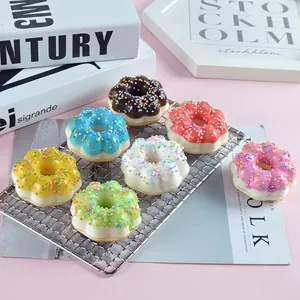 Artificial Donut Model PU Slow Rebound Realistic Colorful Fake Food Dessert For Home Decor Photography Props